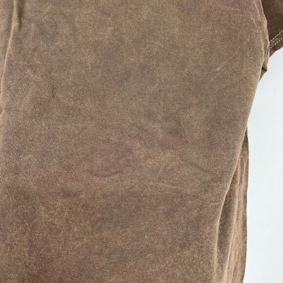 Officially Licensed Nirvana Smiley Face Pile Grunge Band Tee Brown Acid Wash M - Picture 6 of 7